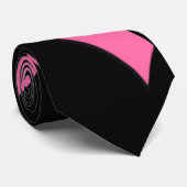 Contemhedendaagse kunstroze / zwart stropdas (Opgerold)