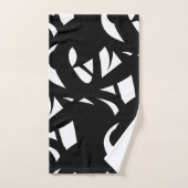 Contemhedendaagse moderne witte / zwarte doekset bad handdoek (Handdoek)