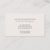 Contemhedendaagse patronen Binnenlands Visitekaartje (Achterkant)