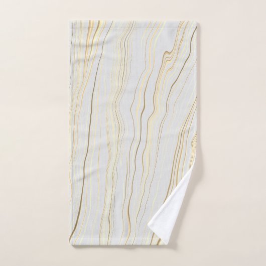 Contemhedendaagse tapes met Linen Pattern Bad Handdoek (Handdoek)