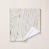 Contemhedendaagse tapes met Linen Pattern Bad Handdoek (Wasdoekje)