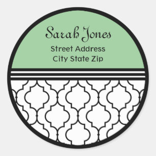 Contemhedendaagse tradities Luxe adreslabel Ronde Sticker