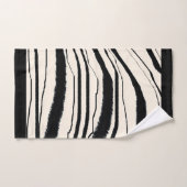 Contemhedendaagse zebra afdrukken met zwarte rand bad handdoek (Handdoek)