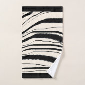 Contemhedendaagse zebra afdrukken met zwarte rand bad handdoek (Handdoek)