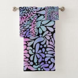 Contemhedendaagse zeemeerminnen, gekleurde bladen bad handdoek