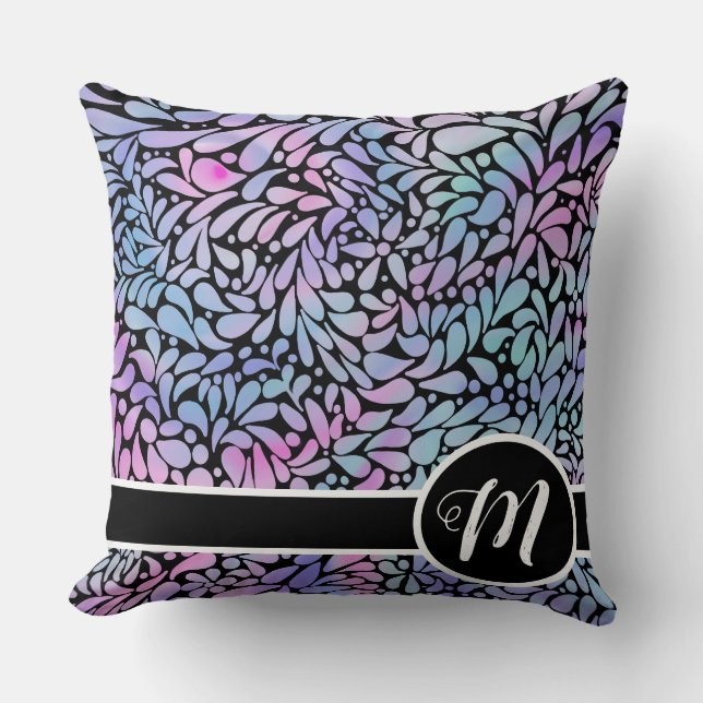 Contemhedendaagse zeemeerminnen, gekleurde bladen kussen (Voorkant)