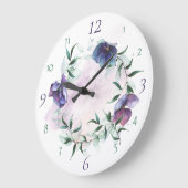 Contemmodern Blue Hydrangea Wreata Grote Klok (Hoek)