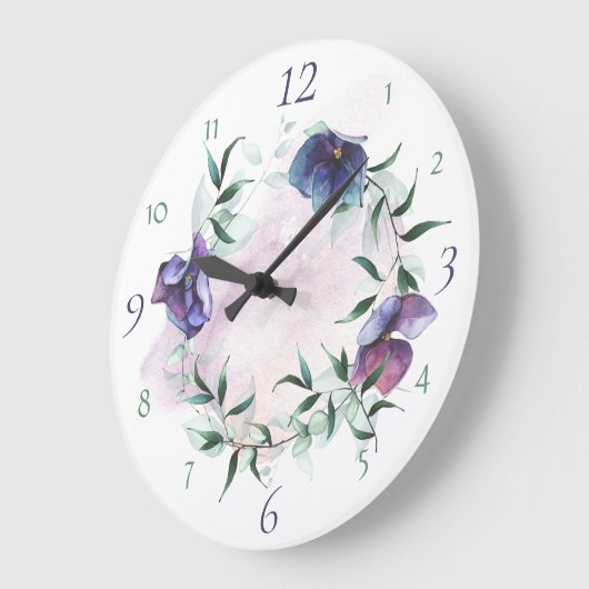 Contemmodern Blue Hydrangea Wreata Grote Klok (Hoek)