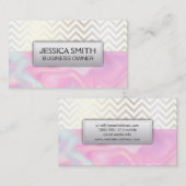 Contemmodern Chevron Pastel Liquid Visitekaartje (Voorkant / Achterkant)