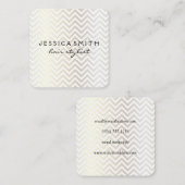 Contemmodern Chevron Pattern Vierkante Visitekaartje (Voorkant / Achterkant)
