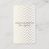 Contemmodern Chevron Pattern Visitekaartje (Voorkant)