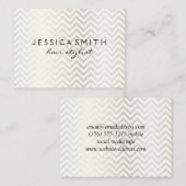 Contemmodern Chevron Pattern Visitekaartje (Voorkant / Achterkant)