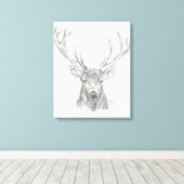 Contemmodern Elk Sketch Canvas Afdruk (Insitu (Houten vloer))