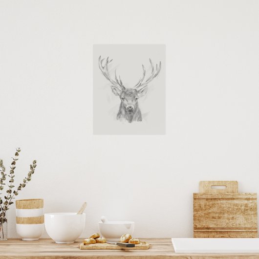 Contemmodern Elk Sketch Poster (Keuken)