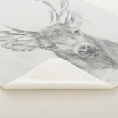 Contemmodern Elk Sketch Sherpa Deken (3/4)