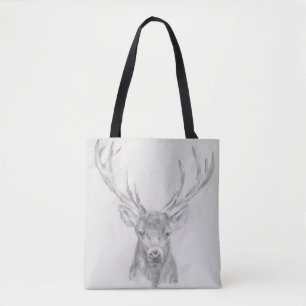 Contemmodern Elk Sketch Tote Bag