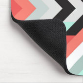 Contemmodern koraal Mint Geometrisch ontwerp Muismat (Hoek)