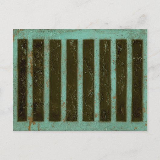Contemmodern Turquoise Air Grate Briefkaart (Voorkant)
