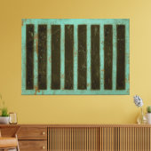 Contemmodern Turquoise Air Grate Canvas Afdruk (Insitu (Woonkamer))