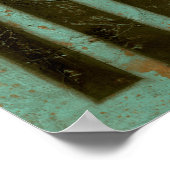 Contemmodern Turquoise Air Grate Poster (Hoek)