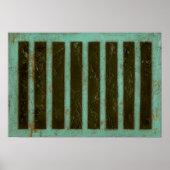 Contemmodern Turquoise Air Grate Poster (Voorkant)