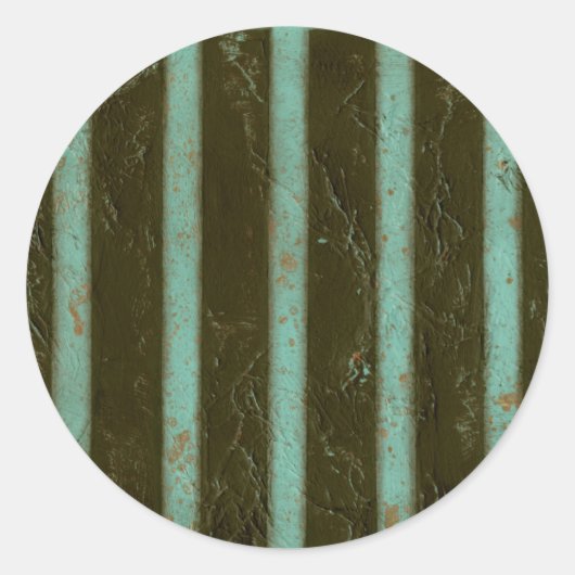 Contemmodern Turquoise Air Grate Ronde Sticker (Voorkant)