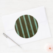 Contemmodern Turquoise Air Grate Ronde Sticker (Envelop)