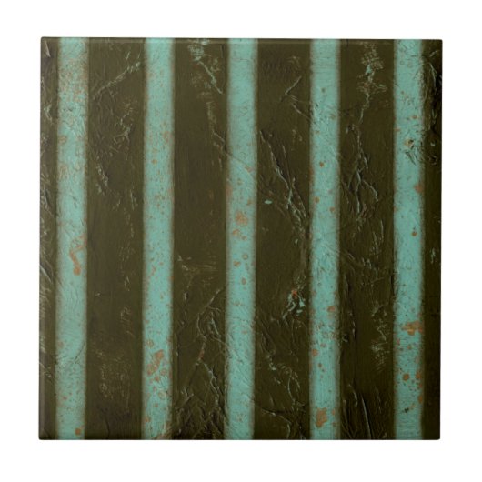 Contemmodern Turquoise Air Grate Tegeltje (Voorkant)
