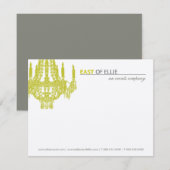 Contemmoderne handelier Notecards Notitiekaartje (Voorkant / Achterkant)