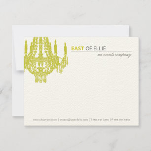 Contemmoderne handelier Notecards Notitiekaartje