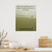 Contemplaat Poster (Keuken)