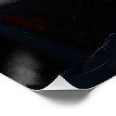 contemplatieve gemberkat | Sterrennacht Sky Perfect Poster (Hoek)