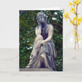 Contemplatieve Godin Wenskaart Kaart (Gele Bloem)