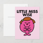 Contemplatieve kleine Miss Wise Briefkaart (Voorkant / Achterkant)