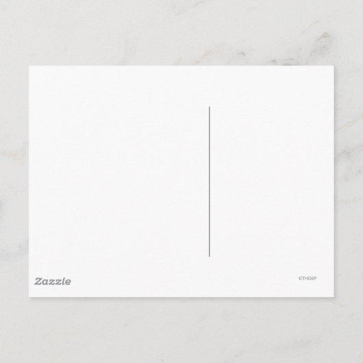 Contemplatieve kleine Miss Wise Briefkaart (Achterkant)