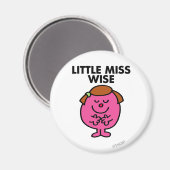Contemplatieve kleine Miss Wise Magneet (Voorkant / Achterkant)