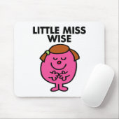 Contemplatieve kleine Miss Wise Muismat (Met muis)