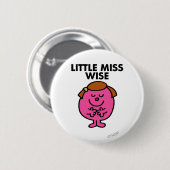 Contemplatieve kleine Miss Wise Ronde Button 5,7 Cm (Voorkant /achterkant)