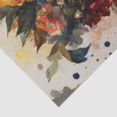 Contemplatieve Vrouw met Bloemen Kroon Decoupage Tissuepapier (Detail)