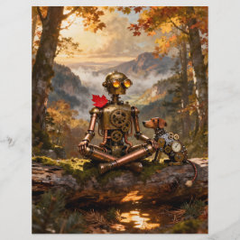 Contemplating Nature Scrapbook Paper