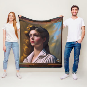 Contemplating The Future AI Concept Art van Xzendo Fleece Deken