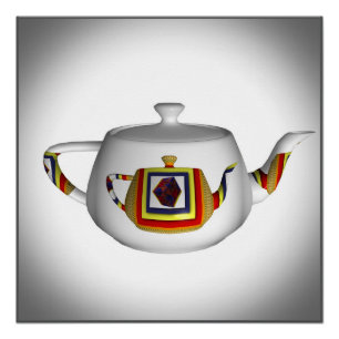 Contempo Dubbele Theepot  Perfect Poster