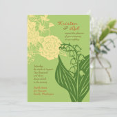 Contempo Floral (komkommer/crème) Kaart (Staand voorkant)