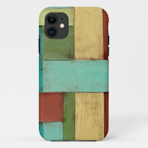 Contempoary Coastal Multicolored Painting iPhone 11 Hoesje