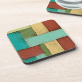 Contempoary Coastal Multicolored Painting Drankjes Onderzetter (Linkerzijde)