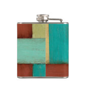 Contempoary Coastal Multicolored Painting Heupfles (Achterkant)