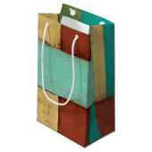 Contempoary Coastal Multicolored Painting Klein Cadeauzakje (Voorkant Gekanteld)