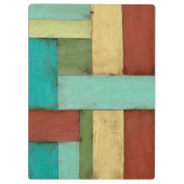 Contempoary Coastal Multicolored Painting Klembord (Achterkant)