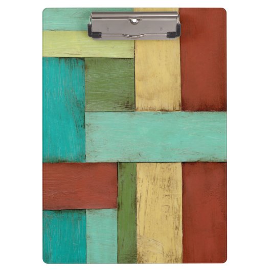 Contempoary Coastal Multicolored Painting Klembord (Voorkant)