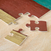 Contempoary Coastal Multicolored Painting Legpuzzel (Zijkant)